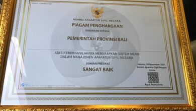 Photo of Pertama di Era Gubernur Koster, Pemprov Bali Raih Anugerah Meritokrasi Tertinggi SANGAT BAIK